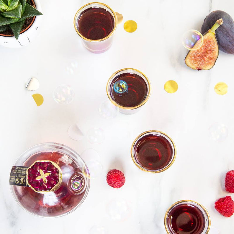 Rainbow-Gold-Rimmed-Shot-Glasses-Set