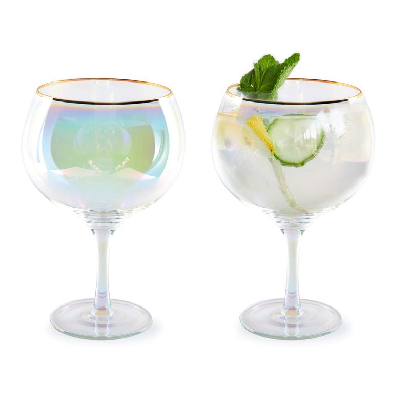 Rainbow Gin Balloon Glasses - Set of 2