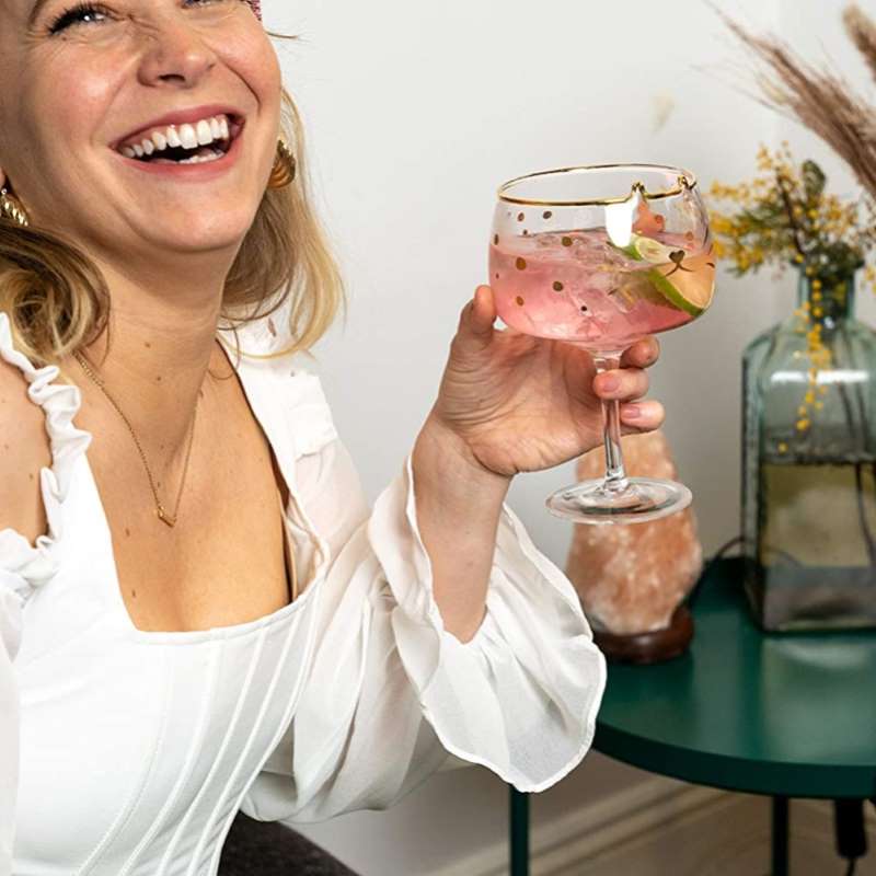 Set-of-2-Cat-Gin-Glasses , Cat-Gin-Cocktail-Glass-Set, Gin-Balloon-Glasses, glass, set-of-two, cocktail, gin, order, add-to-cart, gold, klarna, balloon, gin-goblets, gin-glass-sets