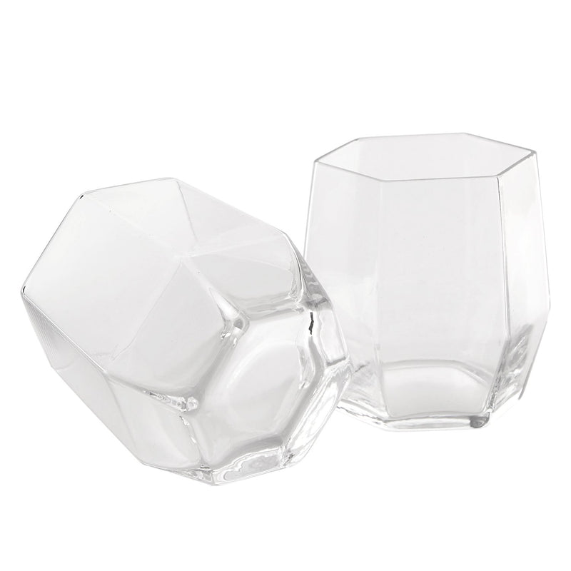 Geo-Glass-Trans-White-Glasses-Set-of-Two