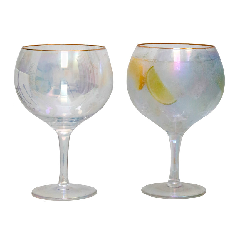 Rainbow Gin Balloon Glasses - Set of 2