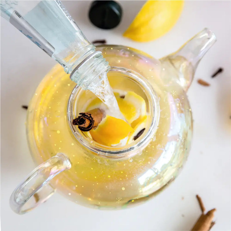 Filling Glass Teapot