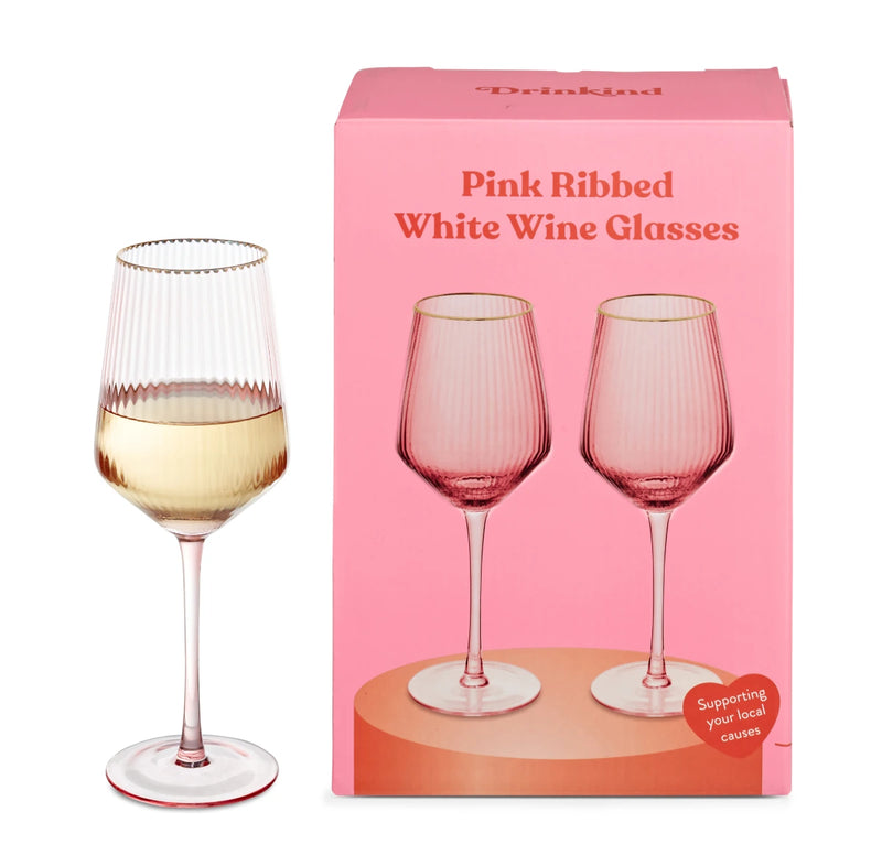 ribbed wine glasses