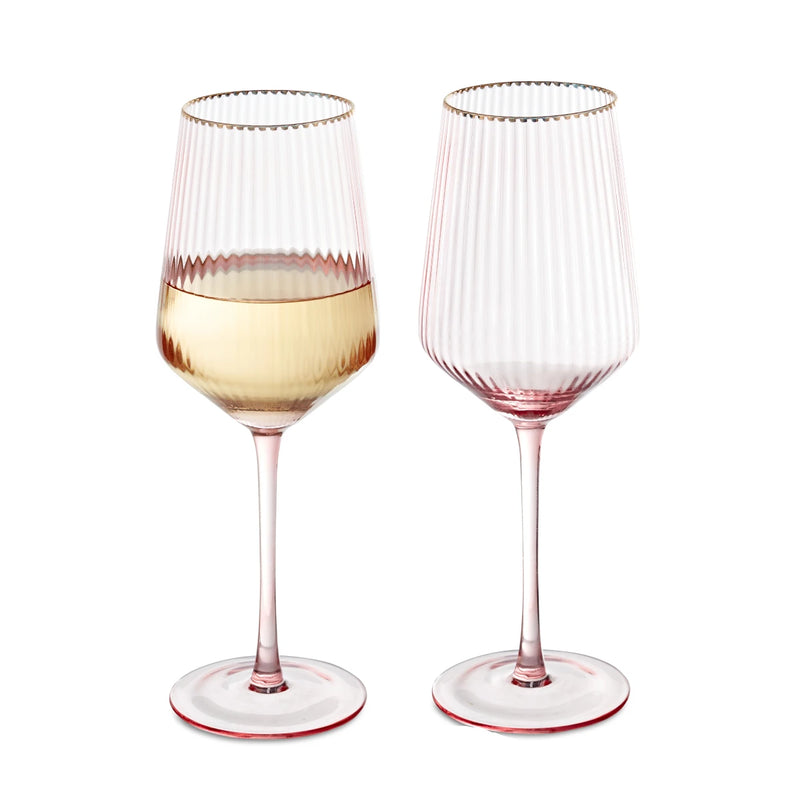 pink wine glasses uk