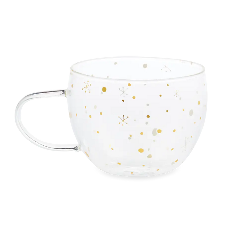 Festive Glass Teacup