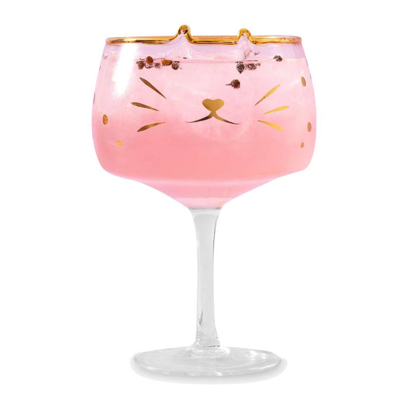 Set-of-2-Cat-Gin-Glasses , Cat-Gin-Cocktail-Glass-Set, Gin-Balloon-Glasses, glass, set-of-two, cocktail, gin, order, add-to-cart, gold, klarna, balloon,gin-goblets, gin-glass-sets