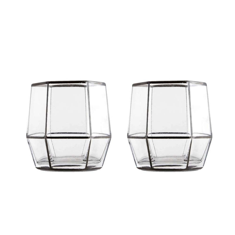 Black-edged-geometric-tumbler-glasses-set-delivery