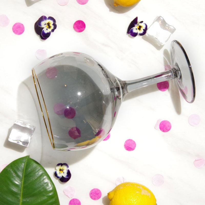 Proper-Gin-Glasses, Set of 2 Gold Rimmed-Black-Lustre-Gin-Balloon-Glasses, glass, set-of-two, cocktail, gin, order, add-to-cart, gold, klarna, balloon, gin-goblets, gin-glass-sets