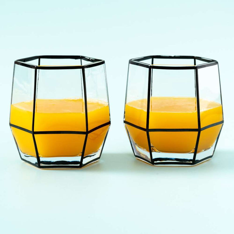 Geometric-Glass-with-Orange-Juice-set