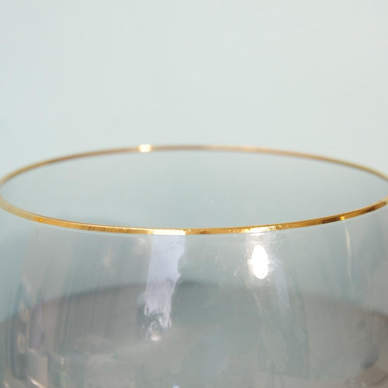 gold-rimmed-glasses, Set of 2 Gold Rimmed-Black-Lustre-Gin-Balloon-Glasses, glass, set-of-two, cocktail, gin, order, add-to-cart, gold, klarna, balloon, gin-goblets, gin-glass-sets