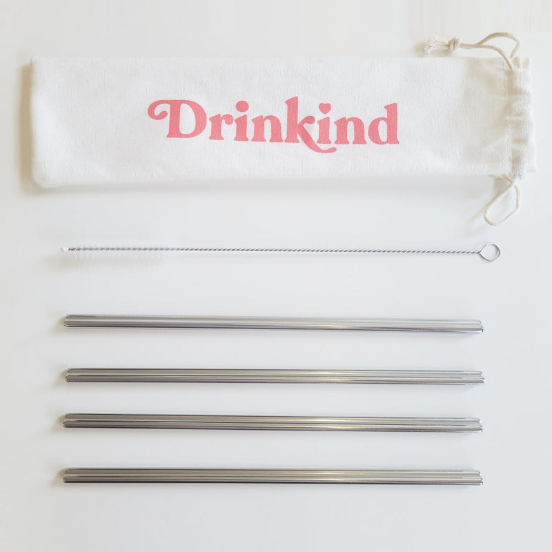 Stainless Steel Straws with Cleaning brush