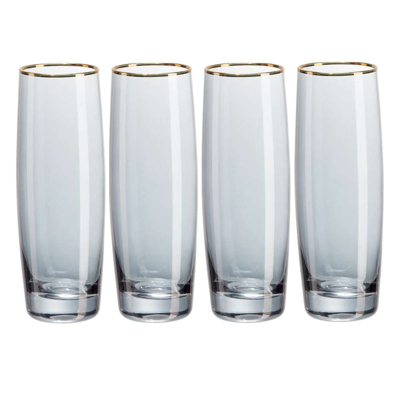 Set-of-4-Gold-Rimmed-Black-Lustre-Stemless-Prosecco-Glass-Flutes, cocktail, prosecco, order, add-to-cart, gold, klarna