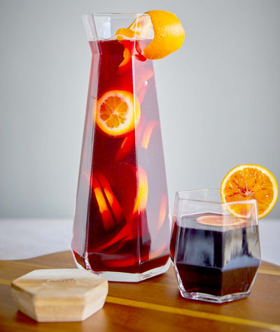 Geometric-Glass-Carafe-with-Sangria-cocktails
